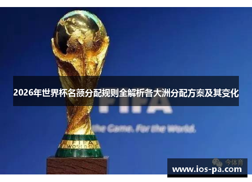 2026年世界杯名额分配规则全解析各大洲分配方案及其变化