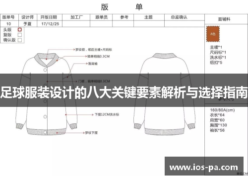 足球服装设计的八大关键要素解析与选择指南